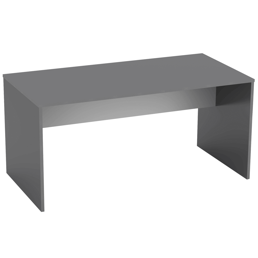 KONDELA Písací stôl, grafit / biela, RIOMA NEW TYP 16